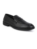 Men's Black Leather Penny Loafers for Office & Formal Wear