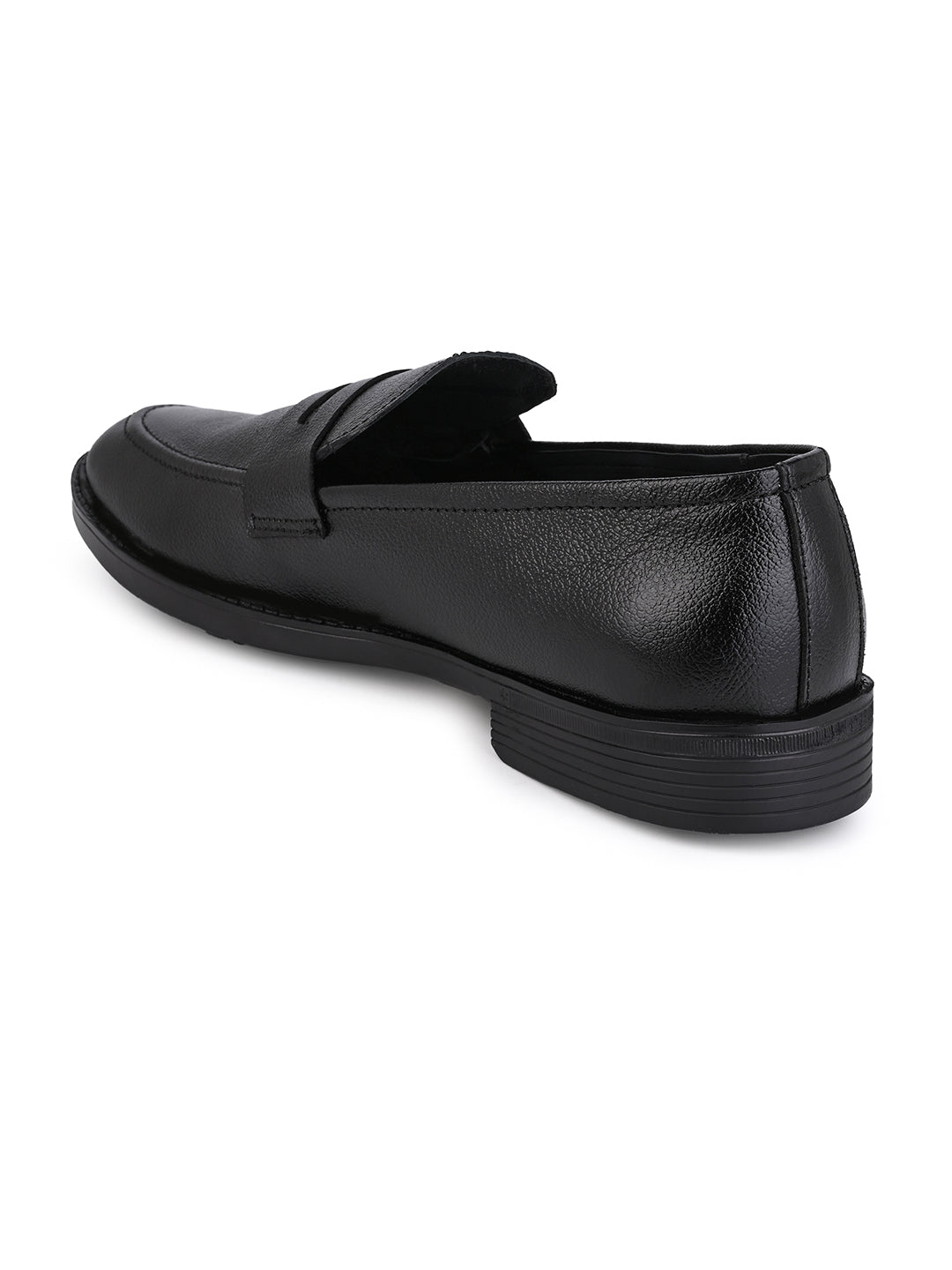 Men's Black Leather Penny Loafers for Office & Formal Wear