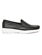 Feather Light Men's Black Slip-On Comfort Loafers