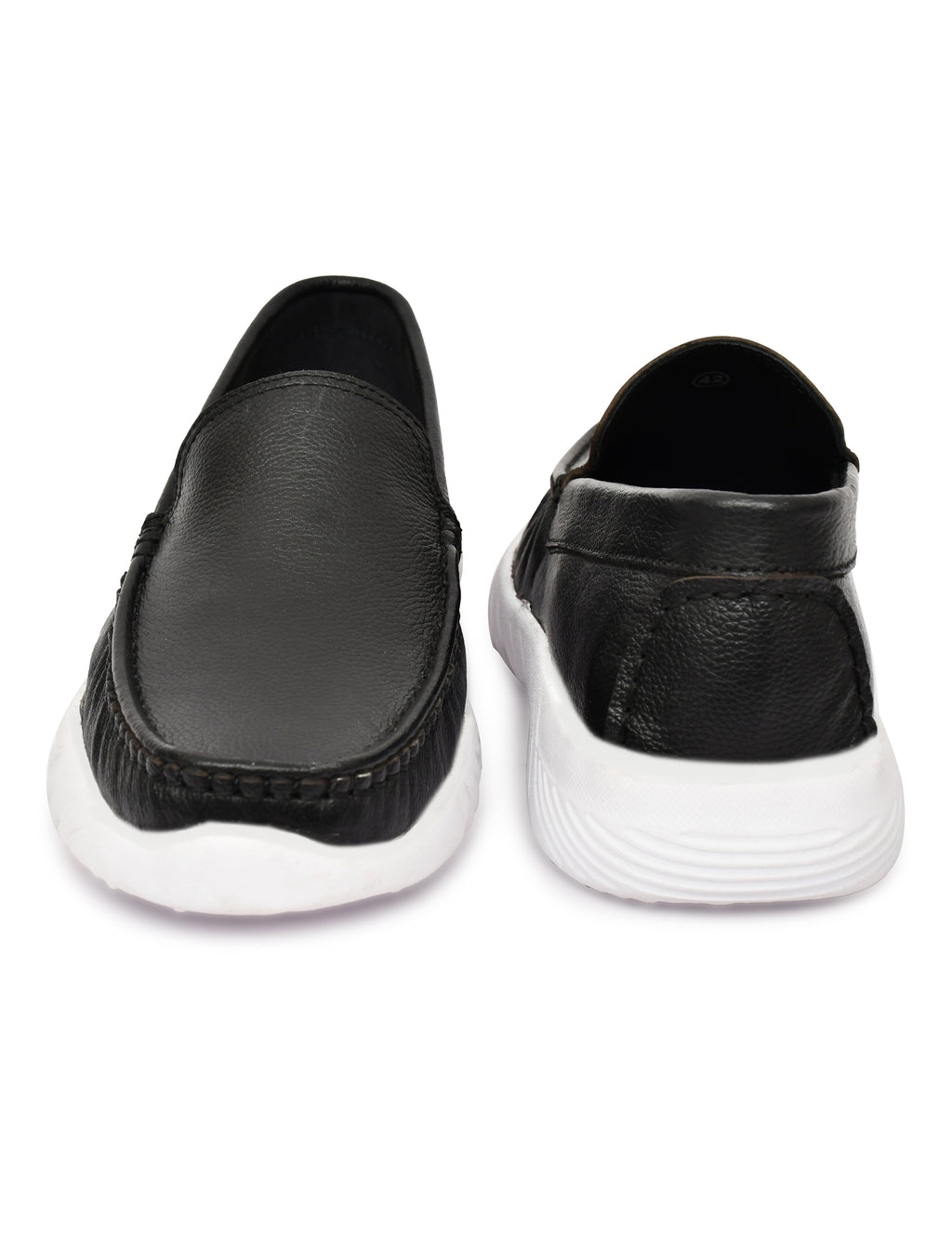 Feather Light Men's Black Slip-On Comfort Loafers