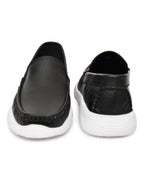 Feather Light Men's Black Slip-On Comfort Loafers