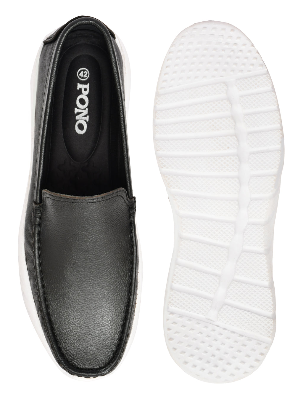 Feather Light Men's Black Slip-On Comfort Loafers