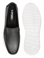 Feather Light Men's Black Slip-On Comfort Loafers