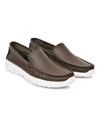 Feather Light Brown Slip-On Casual Loafers for Men
