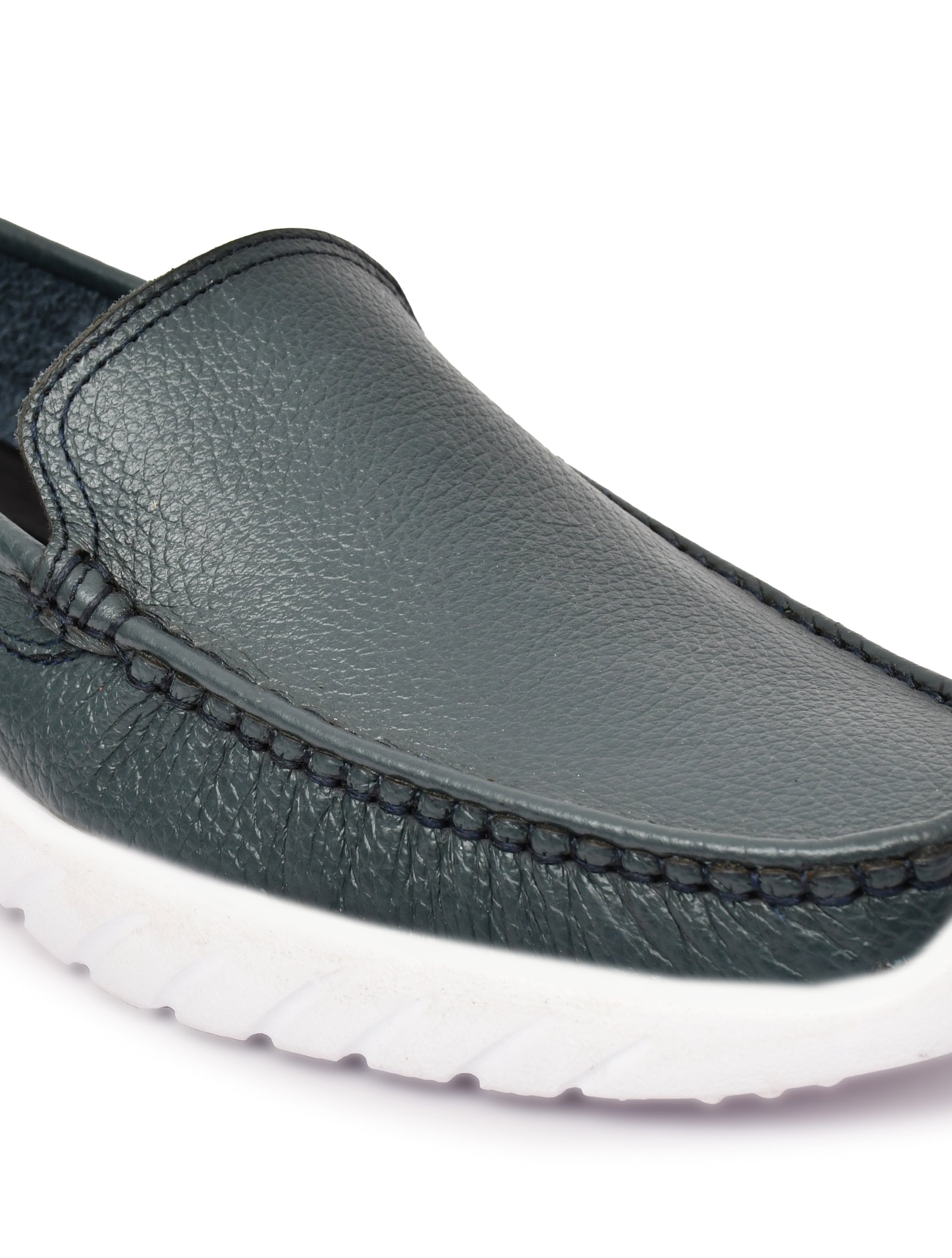 Feather Light Teal Slip-On Casual Loafers for Men