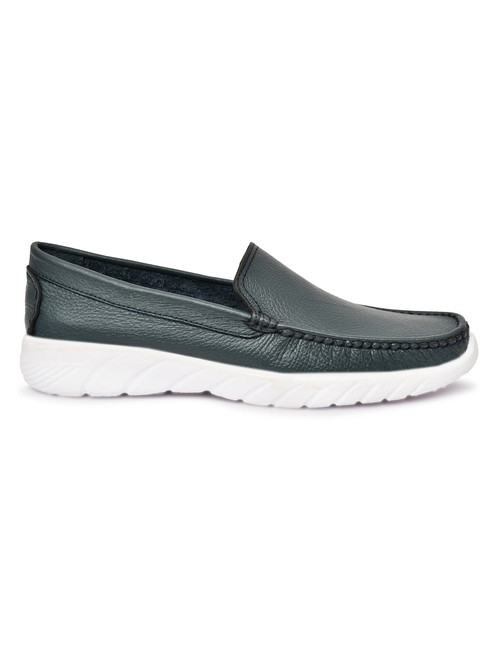 Feather Light Teal Slip-On Casual Loafers for Men