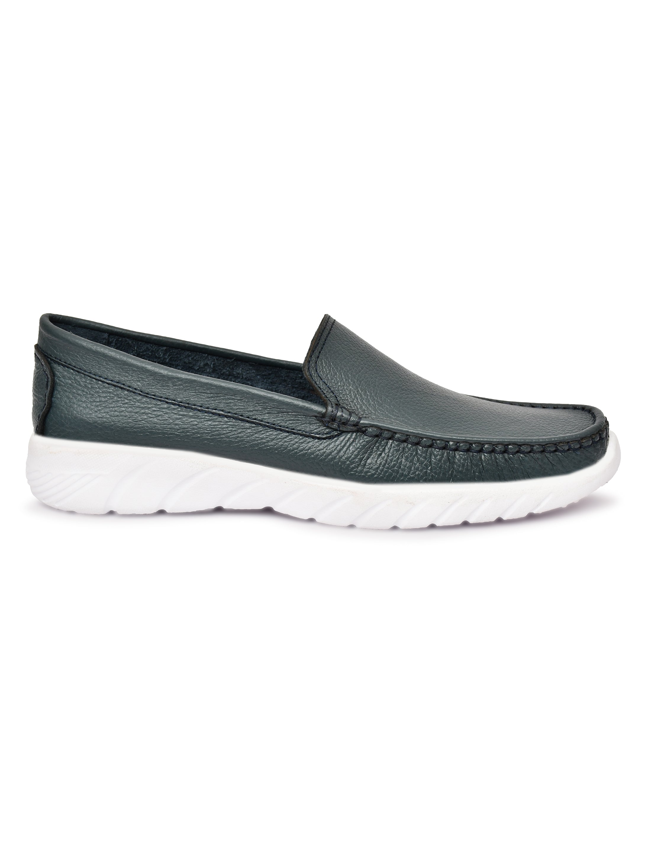 Feather Light Teal Slip-On Casual Loafers for Men