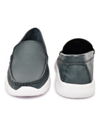 Feather Light Teal Slip-On Casual Loafers for Men