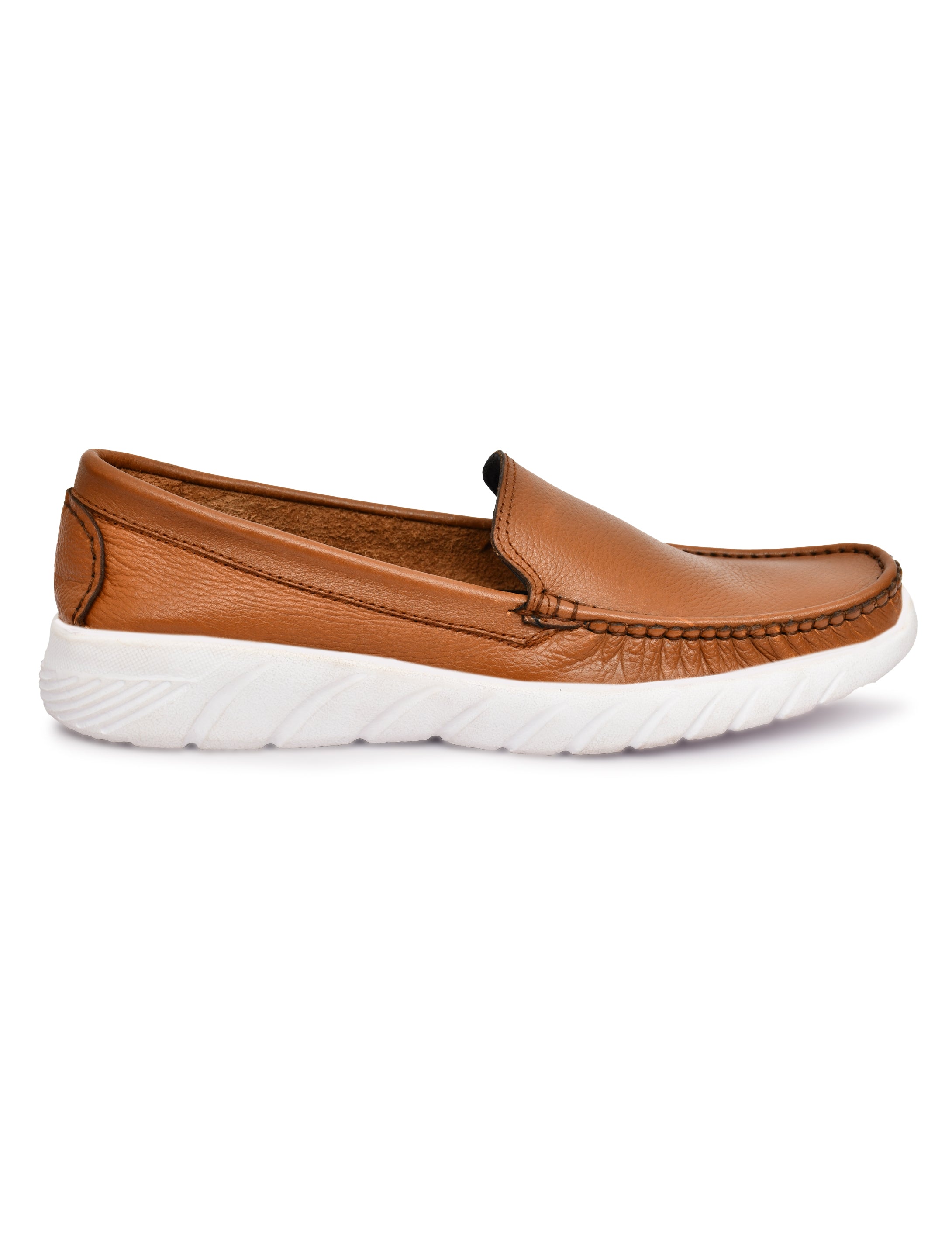 Feather Light Tan Slip-On Comfort Loafers for Men