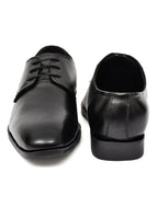 Men's Black Leather Derby Formal Shoes – Classic Lace-Up Office Wear