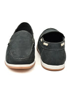 Premium Black Nubuck Leather Slip-On Loafers for Men | Classic Casual Shoes
