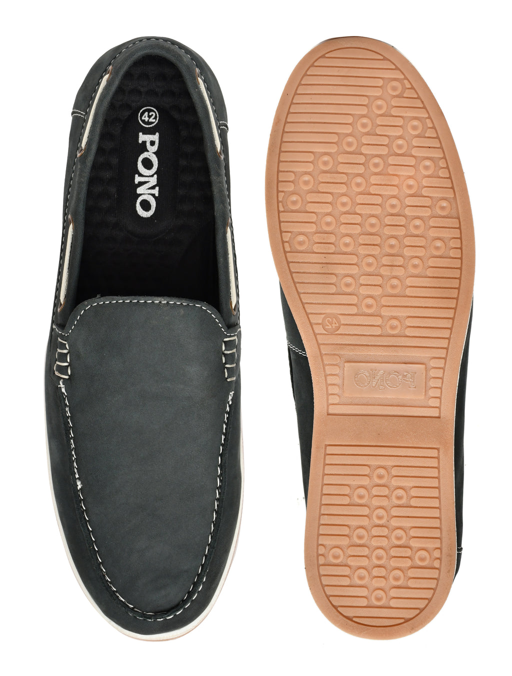 Premium Black Nubuck Leather Slip-On Loafers for Men | Classic Casual Shoes