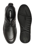 PONO Zero Gravity Men's Black Leather Comfort Derby Shoes – Ultra-Lightweight Everyday Formal Shoes