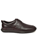 PONO Zero Gravity Men's Brown Leather Comfort Derby Shoes – Ultra-Lightweight Everyday Formal Shoes