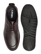 PONO Zero Gravity Men's Brown Leather Comfort Derby Shoes – Ultra-Lightweight Everyday Formal Shoes