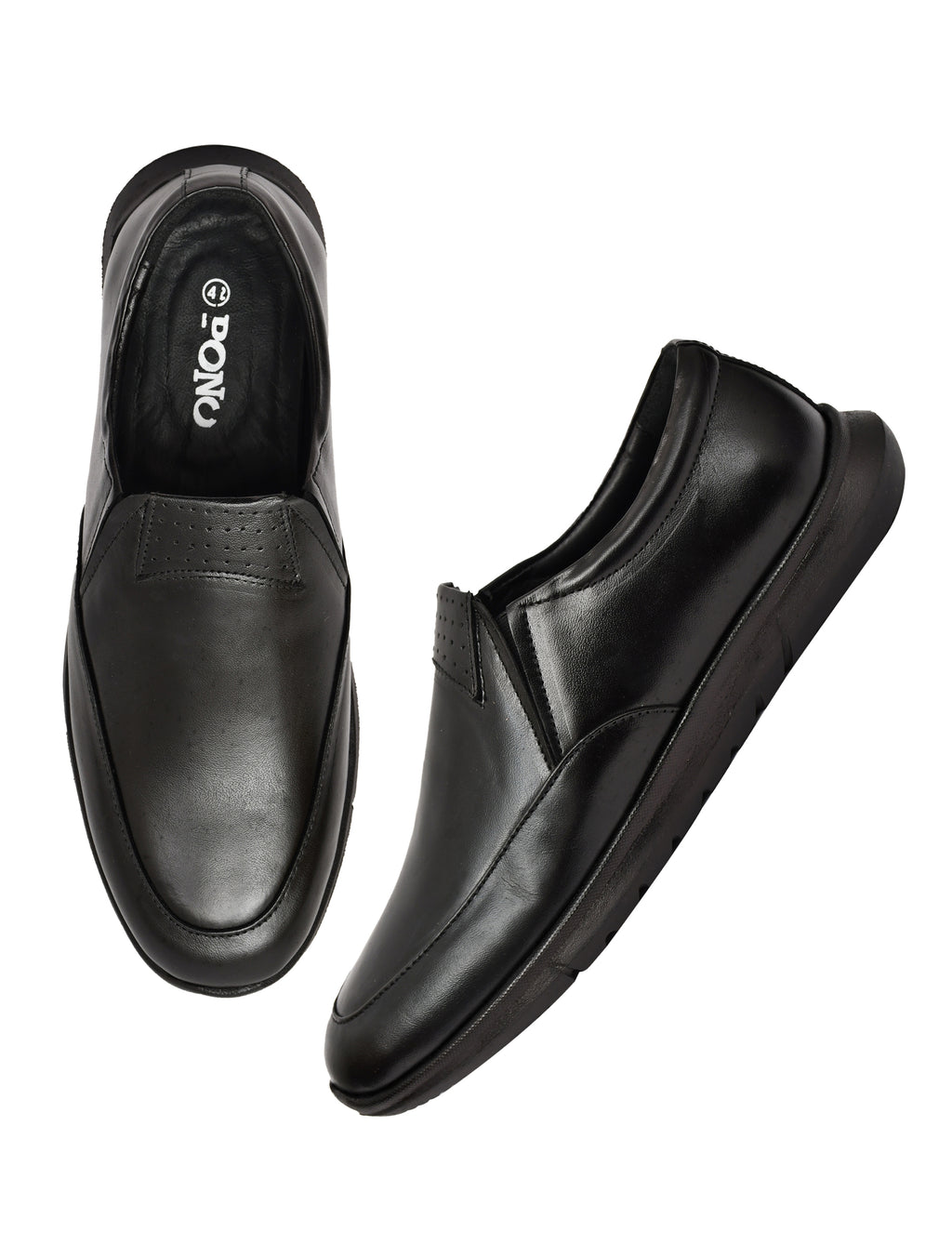 Zero Gravity Glide Slip-On Formal Shoes – Lightweight Comfort in Timeless Black