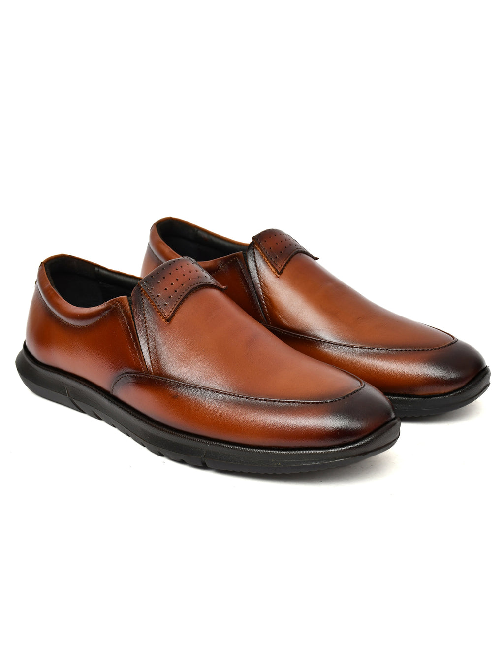 Zero Gravity Glide Slip-On Formal Shoes – Lightweight Comfort in Timeless Tan