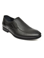 Men's Black Pebbled Leather Slip-On Formal Loafers | Office & Party Wear