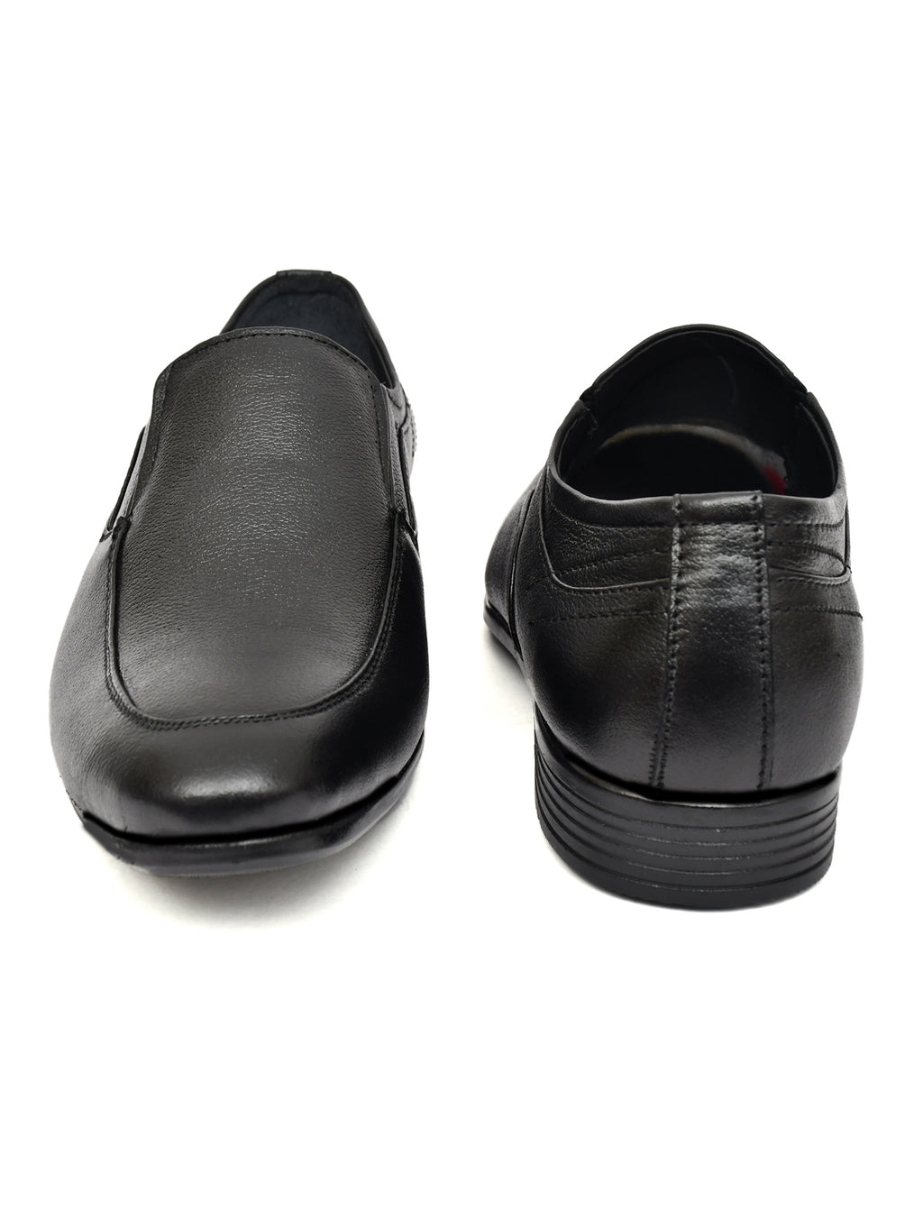 Men's Black Pebbled Leather Slip-On Formal Loafers | Office & Party Wear