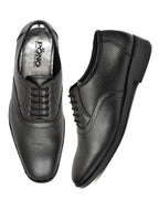 Men's Black Pebbled Leather Oxford Lace-Up Formal Shoes | Office & Wedding Wear