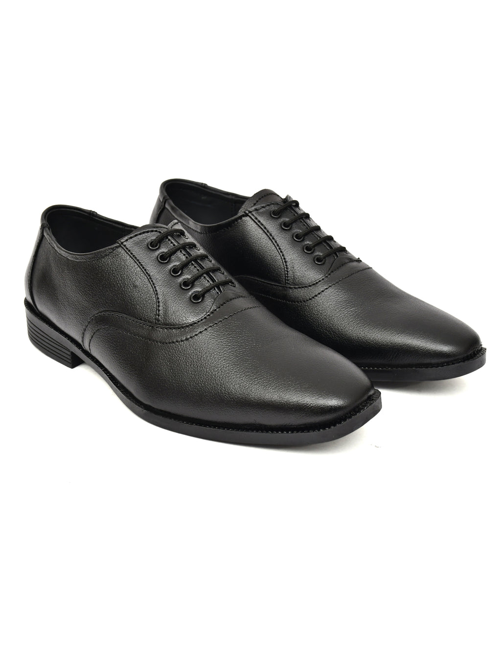 Men's Black Pebbled Leather Oxford Lace-Up Formal Shoes | Office & Wedding Wear