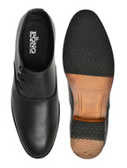 Men's Black Smooth Leather Wholecut Oxford Lace-Up Formal Shoes | Premium Minimalist Office & Wedding Wear