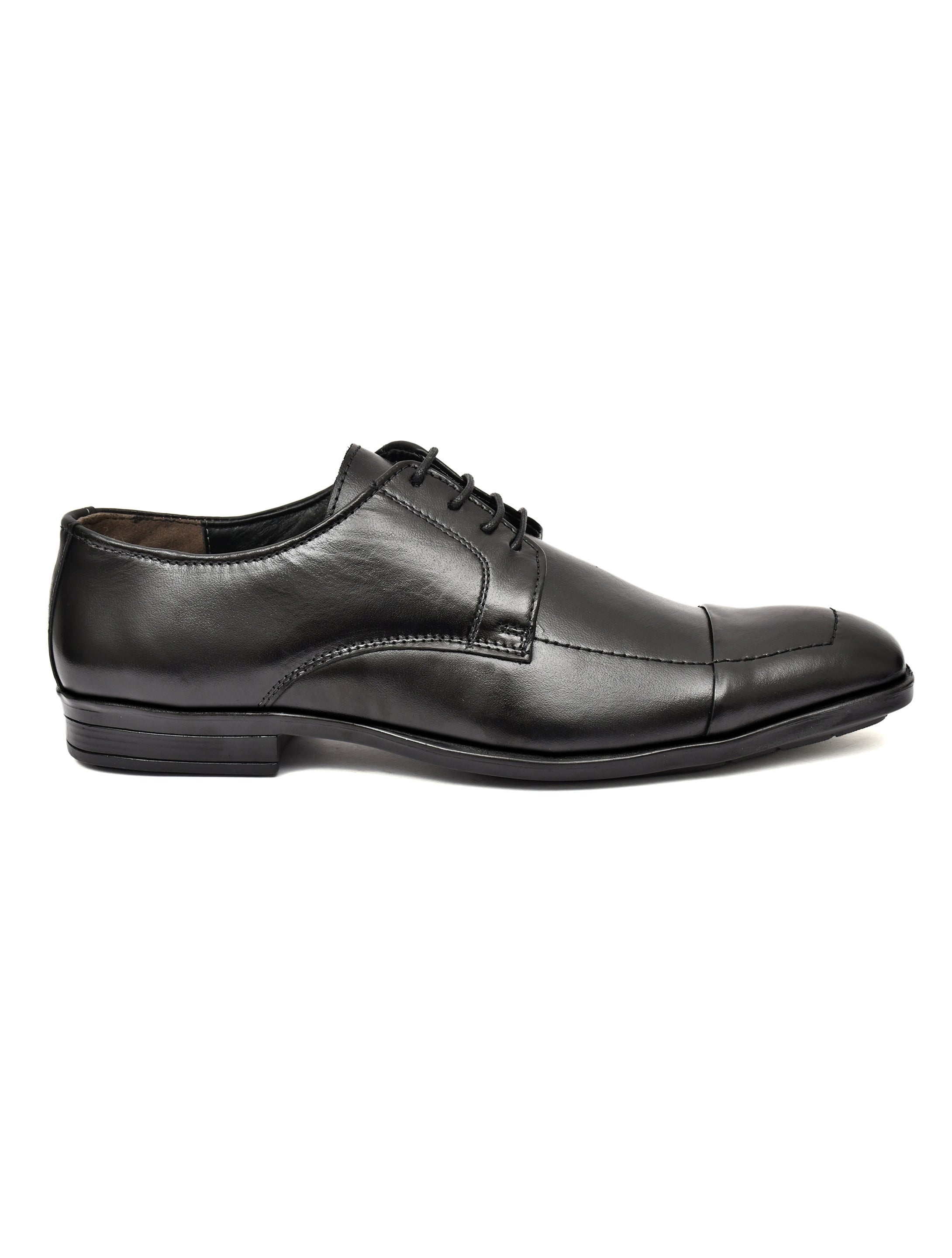 Premium Black Genuine Leather Oxford Dress Shoes for Men | Classic Formal Lace-Up Shoes