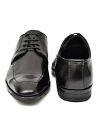 Premium Black Genuine Leather Oxford Dress Shoes for Men | Classic Formal Lace-Up Shoes