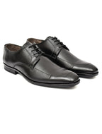 Premium Black Genuine Leather Oxford Dress Shoes for Men | Classic Formal Lace-Up Shoes