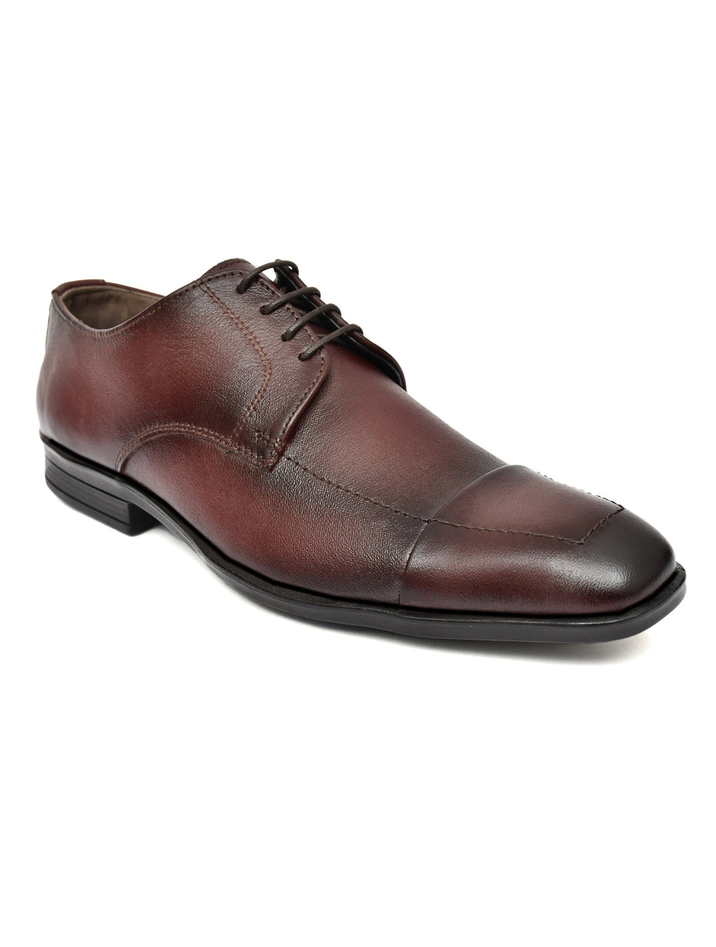 Premium Brown Genuine Leather Oxford Dress Shoes for Men | Classic Formal Lace-Up Shoes