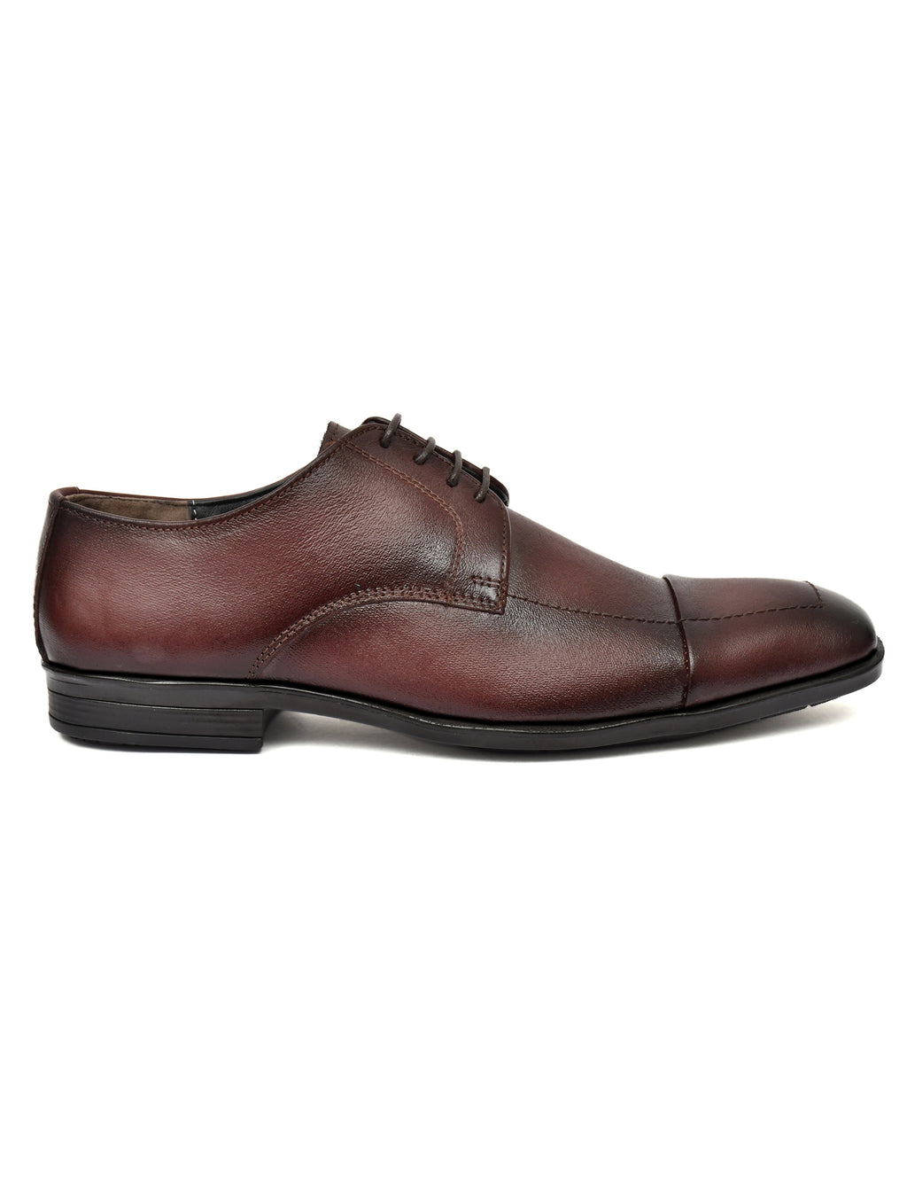 Premium Brown Genuine Leather Oxford Dress Shoes for Men | Classic Formal Lace-Up Shoes