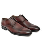 Premium Brown Genuine Leather Oxford Dress Shoes for Men | Classic Formal Lace-Up Shoes