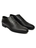 Men’s Classic Black Leather Oxford Shoes – Sleek Formal Lace-Up Dress Shoes