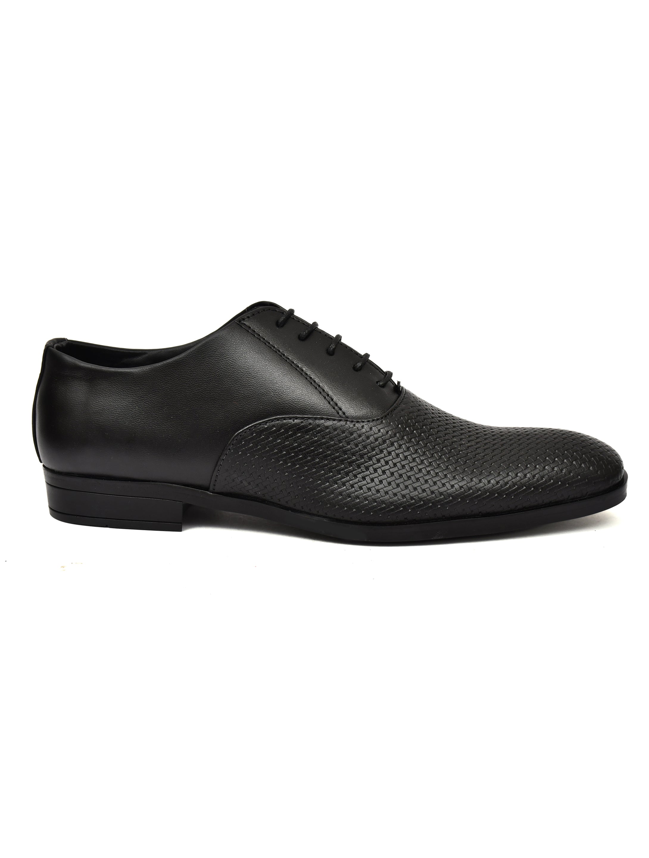 Men’s Classic Black Leather Oxford Shoes – Sleek Formal Lace-Up Dress Shoes