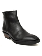 PONO Classic Black Leather Ankle Boots