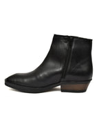 PONO Classic Black Leather Ankle Boots