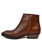 PONO Classic Tan Leather Ankle Boots